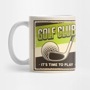 Golf Club It's Time To Play Mug